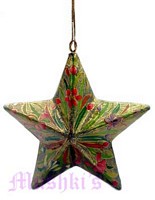 Star shaped Christmas hanging - click here for large view